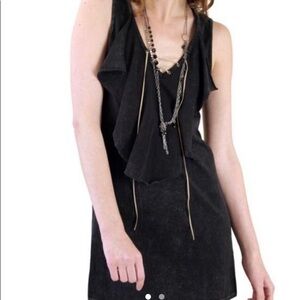 ACID wash lace up tunic size small